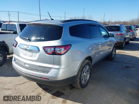 2015 Chevrolet Traverse LT с VIN 1GNKRHKD5FJ139404, выставлен на аукционе IAAI как лот 41744152 с пробегом 54 887 миль миль и . История ставок и продаж доступна на DreamBid. Изображение 4.
