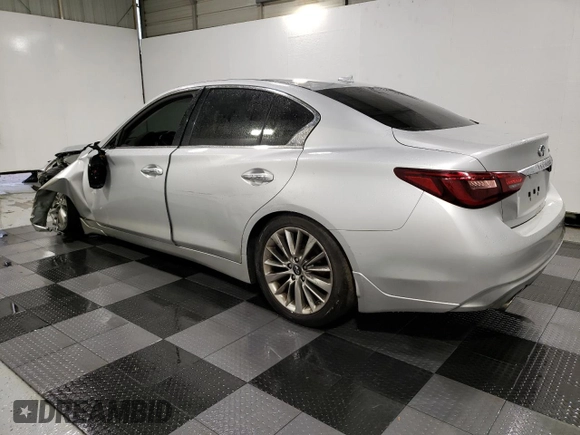 2018 Infiniti Q50 2.0t LUXE with VIN JN1CV7AP3JM240319, listed as a Copart auction lot 52751455 with 74,837 mi miles and Clean Title. Bid and sale history available at carsss.com. Image 2.