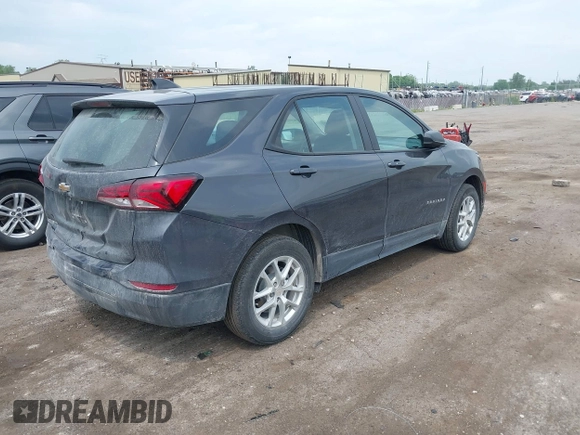 2022 Chevrolet Equinox LS with VIN 3GNAXHEVXNS213306, listed as a IAAI auction lot 42427872 with 45,527 mi miles and . Bid and sale history available at DreamBid. Image 4.