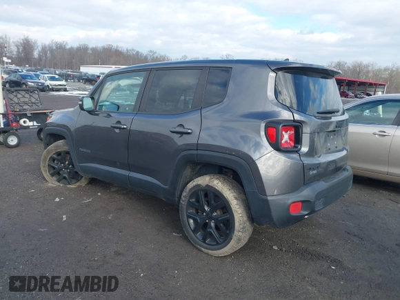 2017 Jeep Renegade Latitude with VIN ZACCJBBB9HPE84485, listed as a IAAI auction lot 41274233 with 85,176 mi miles. Bid and sale history available at carsss.com. Image 3.