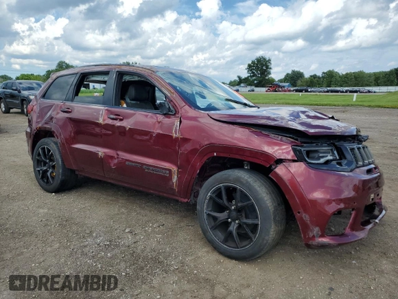2018 Jeep Grand Cherokee Trackhawk with VIN 1C4RJFN94JC344008, listed as a Copart auction lot 63209125 with Not provided miles and Salvage title. Bid and sale history available at DreamBid. Image 4.