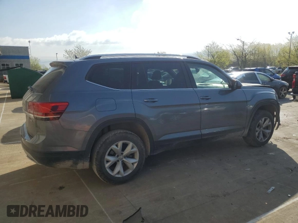 2018 Volkswagen Atlas SE with VIN 1V2CP2CAXJC595138, listed as a Copart auction lot 53456855 with 161,976 mi miles and Clean title. Bid and sale history available at DreamBid. Image 3.