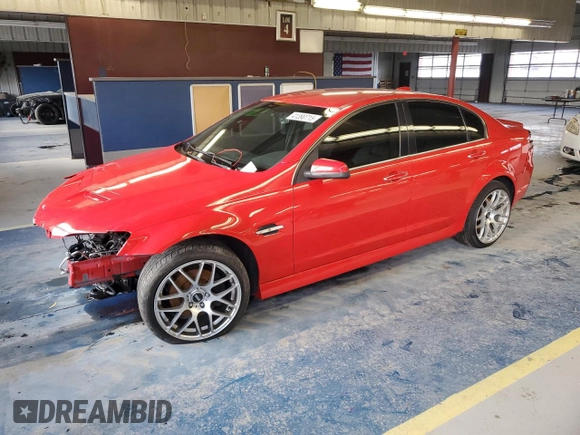 2009 Pontiac G8 GT with VIN 6G2EC57Y89L196777, listed as a Copart auction lot 41390715 with 107,075 mi miles and Salvage Title. Bid and sale history available at carsss.com. Image 1.