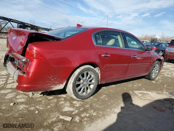 2009 Buick Lucerne CXL with VIN 1G4HD57M79U146605, listed as a Copart auction lot 43795485 with 0 mi miles and Salvage Title. Bid and sale history available at carsss.com. Image 3.