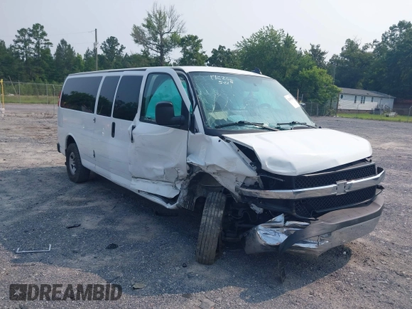 2016 Chevrolet Express Passenger LT with VIN 1GAZGPFG8G1172208, listed as a IAAI auction lot 42405250 with 326,456 mi miles and . Bid and sale history available at DreamBid. Image 1.