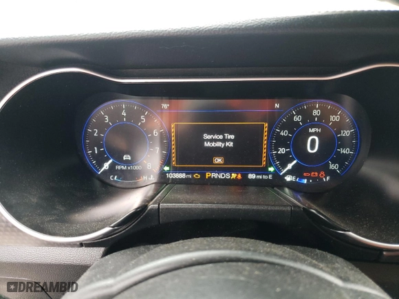 2019 Ford Mustang GT with VIN 1FA6P8CF5K5195643, listed as a Copart auction lot 49081195 with 103,888 mi miles and Salvage Title. Bid and sale history available at carsss.com. Image 9.
