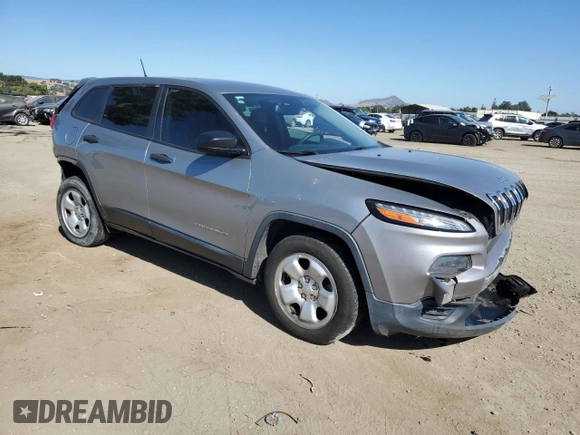 2015 Jeep Cherokee Sport with VIN 1C4PJLAB7FW762115, listed as a Copart auction lot 61613335 with 150,650 mi miles and Salvage title. Bid and sale history available at DreamBid. Image 4.