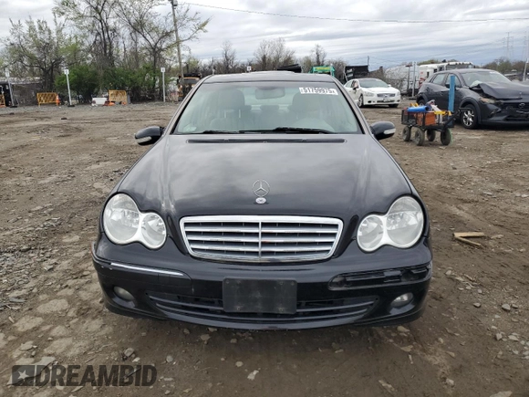 2007 Mercedes-Benz C 280 Luxury with VIN WDBRF92H37F932177, listed as a Copart auction lot 51759975 with 164,825 mi miles and Salvage title. Bid and sale history available at DreamBid. Image 5.