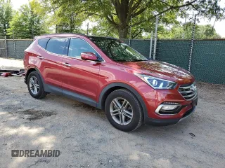 2017 Hyundai Santa Fe 2.4L with VIN 5XYZU3LB5HG411281, listed as a Copart auction lot 61428215 with 51,423 mi miles and Salvage title. Bid and sale history available at DreamBid. Image 4.