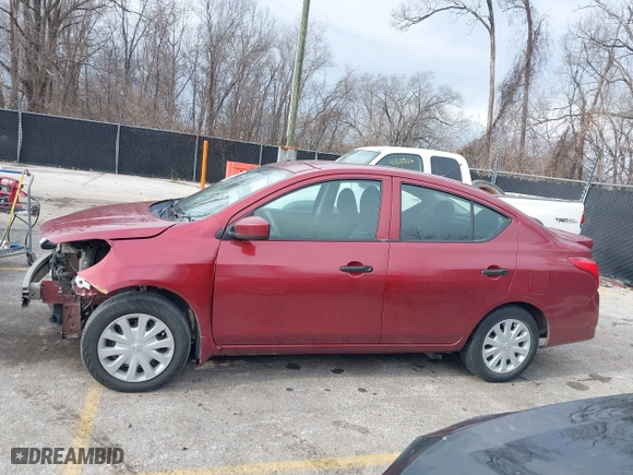 2019 Nissan Versa Sedan SV with VIN 3N1CN7AP6KL824807, listed as a IAAI auction lot 41169934 with 48,517 mi miles. Bid and sale history available at carsss.com. Image 14.