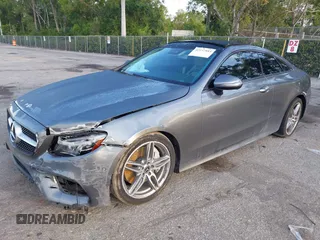 2018 Mercedes-Benz E 400 with VIN WDD1J6FB1JF021229, listed as a IAAI auction lot 42197884 with 72,011 mi miles and . Bid and sale history available at DreamBid. Image 17.