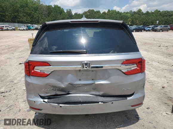 2019 Honda Odyssey Elite with VIN 5FNRL6H92KB061102, listed as a Copart auction lot 62653025 with 78,083 mi miles and Salvage title. Bid and sale history available at DreamBid. Image 6.