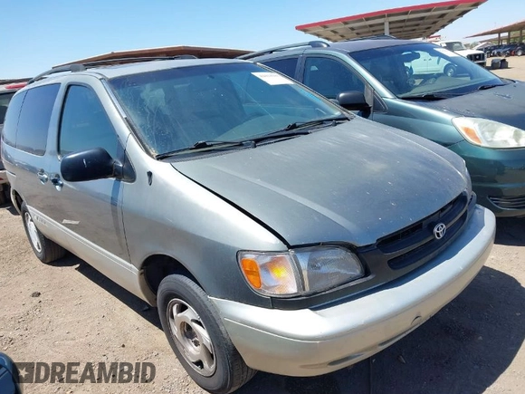 1999 Toyota Sienna LE with VIN 4T3ZF13C3XU109706, listed as a IAAI auction lot 42034205 with 1 mi miles. Bid and sale history available at carsss.com. Image 1.