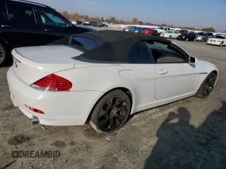 2005 BMW 6 Series 645Ci with VIN WBAEK73445B327467, listed as a Copart auction lot 82339674 with 135,052 mi miles and Salvage Title. Bid and sale history available at carsss.com. Image 3.