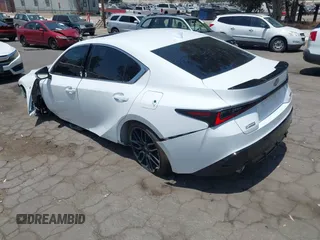 2023 Lexus IS 350 F Sport with VIN JTHGZ1B20P5059313, listed as a IAAI auction lot 42347689 with 32,949 mi miles and . Bid and sale history available at DreamBid. Image 3.