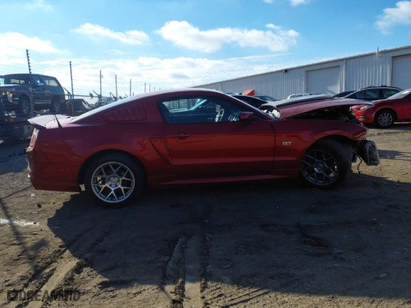 2010 Ford Mustang GT with VIN 1ZVBP8CH0A5134495, listed as a IAAI auction lot 41233584 with 61,267 mi miles. Bid and sale history available at carsss.com. Image 13.