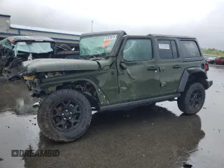 2021 Jeep Wrangler Unlimited Sport S z VIN 1C4HJXDG4MW666703, wystawiony jako Copart lot #57576015 z przebiegiem Nie podano mil oraz Czysty tytuł • Clean title. Historia ofert i sprzedaży dostępna na DreamBid. Obrazek 1.