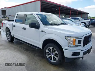 2019 Ford F-150 XL with VIN 1FTEW1EPXKKC10841, listed as a IAAI auction lot 42344472 with 145,798 mi miles and . Bid and sale history available at DreamBid. Image 1.