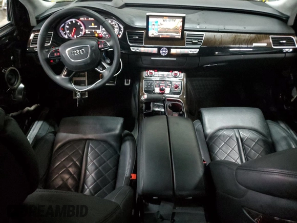 2016 Audi A8 L 4.0T Sport with VIN WAU43AFD1GN021393, listed as a Copart auction lot 45494265 with 73,770 mi miles and Salvage Title. Bid and sale history available at carsss.com. Image 8.