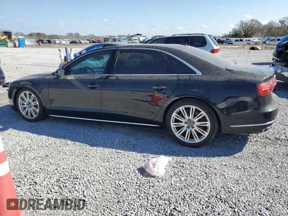 2015 Audi A8 L 4.0T with VIN WAU32AFD3FN002339, listed as a Copart auction lot 43997275 with 165,249 mi miles and Clean Title. Bid and sale history available at carsss.com. Image 2.
