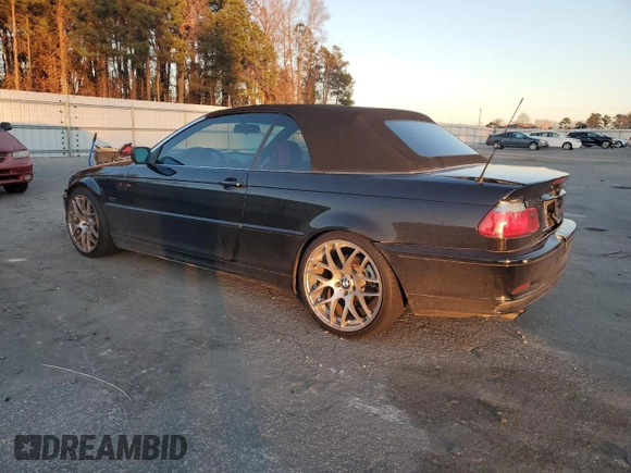 2001 BMW 3 Series 325Ci with VIN WBABS33461JY41462, listed as a Copart auction lot 84699544 with 234,612 mi miles and Salvage Title. Bid and sale history available at carsss.com. Image 2.