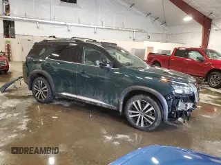 2024 Nissan Pathfinder Platinum z VIN 5N1DR3DK2RC202673, wystawiony jako Copart lot #43844925 z przebiegiem 16 813 mil mil oraz Szkoda całkowita • Salvage title. Historia ofert i sprzedaży dostępna na DreamBid. Obrazek 4.