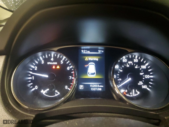 2015 Nissan Rogue SL with VIN 5N1AT2MV3FC814398, listed as a Copart auction lot 47403475 with 152833 miles and Salvage Title. Bid and sale history available at carsss.com. Image 9.