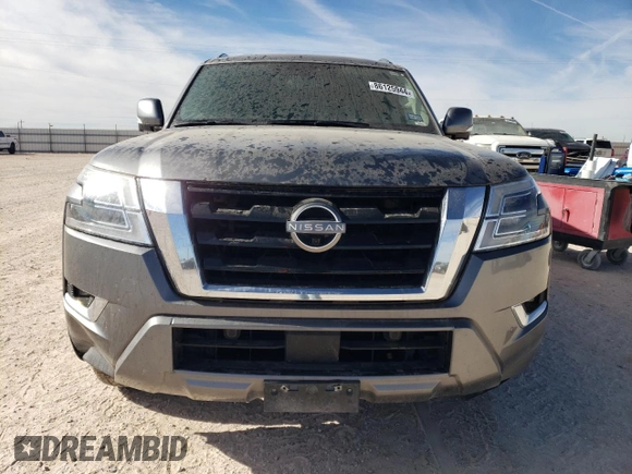 2022 Nissan Armada SL with VIN JN8AY2BD8N9676096, listed as a Copart auction lot 86125944 with 117,106 mi miles and Salvage Title. Bid and sale history available at carsss.com. Image 5.