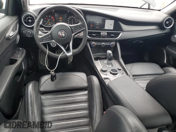 2019 Alfa Romeo Giulia Ti with VIN ZARFANBN0K7608498, listed as a Copart auction lot 61263775 with 58,786 mi miles and Salvage title. Bid and sale history available at DreamBid. Image 8.