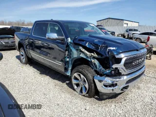 2022 Ram 1500 Limited with VIN 1C6SRFHT4NN121938, listed as a Copart auction lot 48932955 with 21,996 mi miles and Salvage title. Bid and sale history available at DreamBid. Image 4.