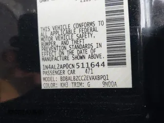 2012 Nissan Altima S z VIN 1N4AL2AP0CN511644, wystawiony jako IAAI lot #42080789 z przebiegiem 169 048 mil mil oraz . Historia ofert i sprzedaży dostępna na DreamBid. Obrazek 9.