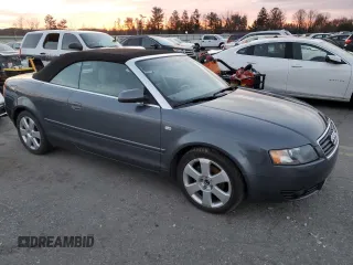 2004 Audi A4 1.8T with VIN WAUAC48H84K022851, listed as a Copart auction lot 84558734 with 125,959 mi miles and Salvage Title. Bid and sale history available at carsss.com. Image 4.