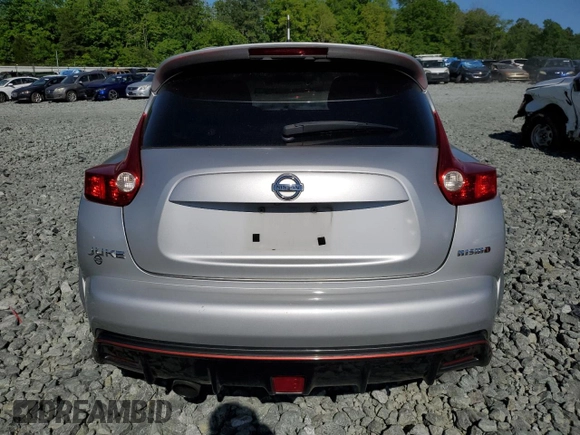 2013 Nissan Juke Nismo with VIN JN8AF5MV8DT225894, listed as a Copart auction lot 52988025 with Not provided miles and Salvage title. Bid and sale history available at DreamBid. Image 6.