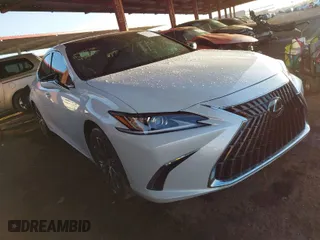2025 Lexus ES with VIN 58ADZ1B18SU191654, listed as a IAAI auction lot 41576445 with 1 mi miles. Bid and sale history available at carsss.com. Image 1.