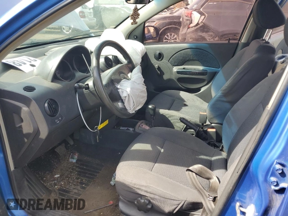 2006 Chevrolet Aveo LS with VIN KL1TD56696B575499, listed as a Copart auction lot 54780455 with 125,167 mi miles and Salvage title. Bid and sale history available at DreamBid. Image 7.