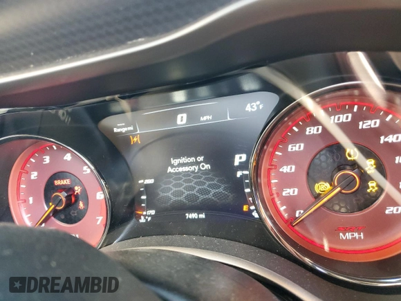 2023 Dodge Charger SRT Hellcat Widebody Jailbreak with VIN 2C3CDXL9XPH686532, listed as a Copart auction lot 47539245 with 7,490 mi miles and Salvage Title. Bid and sale history available at carsss.com. Image 9.
