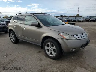 2003 Nissan Murano SL with VIN JN8AZ08W63W228366, listed as a Copart auction lot 76980534 with 185,634 mi miles and Salvage Title. Bid and sale history available at carsss.com. Image 4.