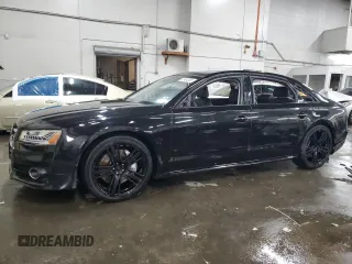 2016 Audi A8 L 4.0T Sport with VIN WAU43AFD1GN021393, listed as a Copart auction lot 45494265 with 73,770 mi miles and Salvage Title. Bid and sale history available at carsss.com. Image 1.