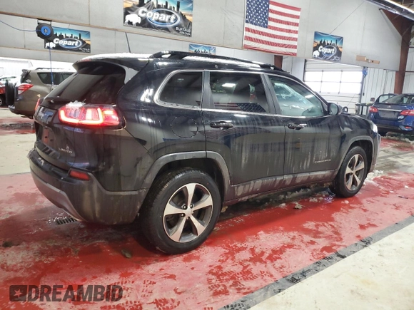 2022 Jeep Cherokee Limited with VIN 1C4PJMDX5ND504716, listed as a Copart auction lot 42121525 with 29,349 mi miles and Salvage Title. Bid and sale history available at DreamBid. Image 3.