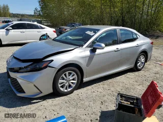 2025 Toyota Camry LE with VIN 4T1DAACK6SU115887, listed as a Copart auction lot 53699295 with 9,083 mi miles and Clean Title. Bid and sale history available at carsss.com. Image 1.
