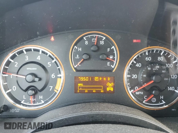 2012 Nissan Titan SV with VIN 1N6AA0EC3CN305453, listed as a Copart auction lot 55477425 with 79,501 mi miles and Salvage Title. Bid and sale history available at carsss.com. Image 9.
