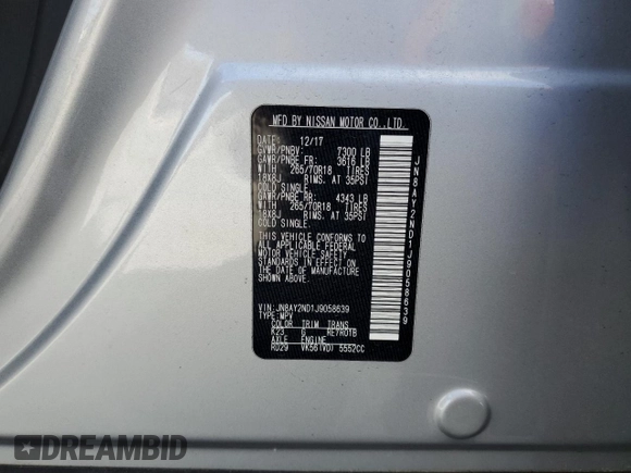2018 Nissan Armada SV with VIN JN8AY2ND1J9058639, listed as a Copart auction lot 47799125 with 103,150 mi miles and Salvage Title. Bid and sale history available at carsss.com. Image 15.