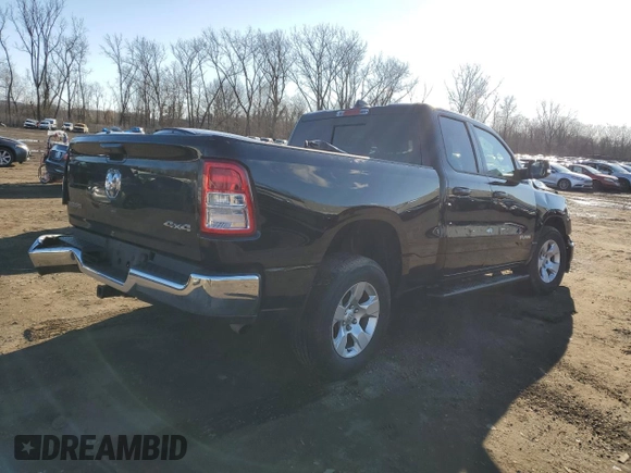 2021 Ram 1500 Big Horn with VIN 1C6RRFBG1MN804298, listed as a Copart auction lot 48227505 with 24,672 mi miles and Salvage Title. Bid and sale history available at carsss.com. Image 3.