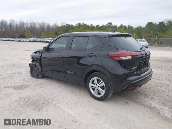 2024 Nissan Kicks S with VIN 3N1CP5BV2RL578375, listed as a IAAI auction lot 41498119 with 7,466 mi miles and . Bid and sale history available at DreamBid. Image 3.