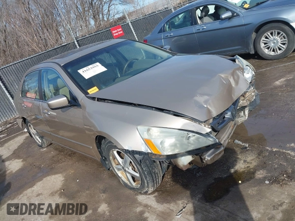 2005 Honda Accord EX-L z VIN 1HGCM56845A011131, wystawiony jako IAAI lot #41652955 z przebiegiem 283 176 mil mil oraz . Historia ofert i sprzedaży dostępna na DreamBid. Obrazek 1.