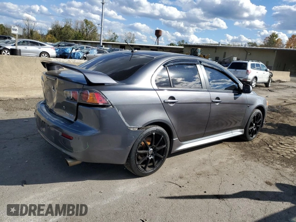 2010 Mitsubishi Lancer GTS with VIN JA32U8FW9AU024586, listed as a Copart auction lot 74710514 with 92,534 mi miles and Salvage Title. Bid and sale history available at DreamBid. Image 3.