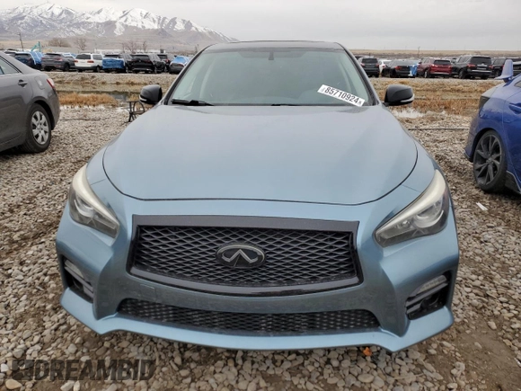 2014 Infiniti Q50 Premium with VIN JN1BV7AR2EM703991, listed as a Copart auction lot 85710924 with 193,804 mi miles and Salvage Title. Bid and sale history available at carsss.com. Image 5.