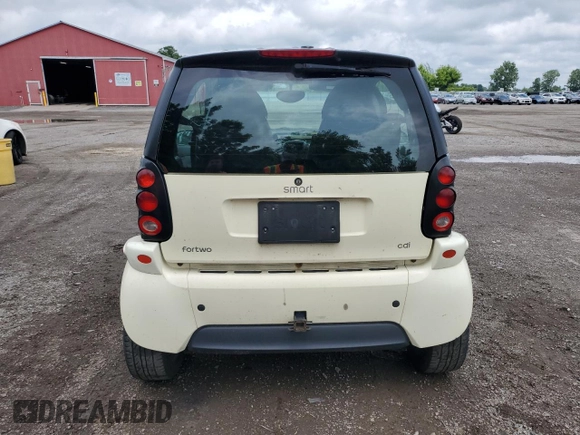 2006 Smart fortwo with VIN WMEAJ00F86J249141, listed as a Copart auction lot 63911255 with 191,810 mi miles and Clean title. Bid and sale history available at DreamBid. Image 6.