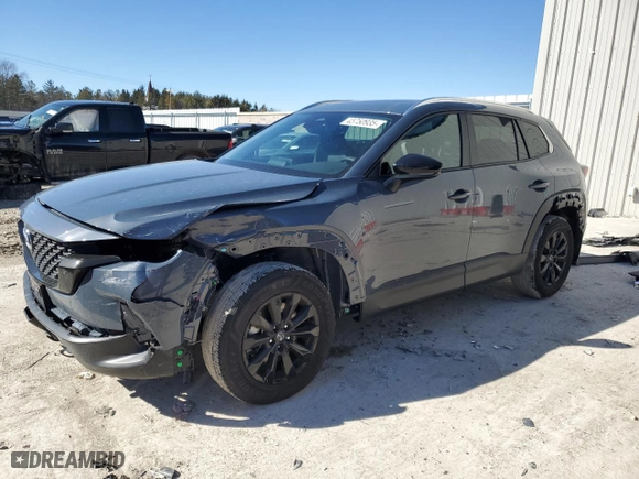 2025 Mazda CX-50 2.5 S Premium Package with VIN 7MMVABDM1SN321210, listed as a Copart auction lot 45750935 with 628 mi miles and Salvage Title. Bid and sale history available at carsss.com. Image 1.