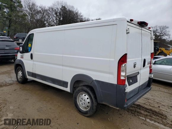 2018 Ram ProMaster Cargo with VIN 3C6TRVAG4JE108567, listed as a Copart auction lot 46140604 with 186,656 mi miles and Clean Title. Bid and sale history available at DreamBid. Image 2.